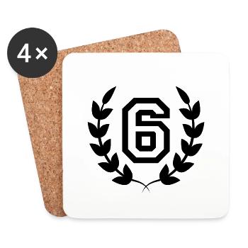 6th birthday-gift idea 6 years - Coasters (set of 4) - white - Front