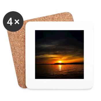 Sunset - Coasters (set of 4) - white - Front