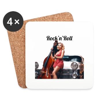 Pinup - Untersetzer (4er-Set) - Weiß - Vorne
