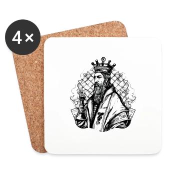 KING CHESS - Coasters (set of 4) - white - Front