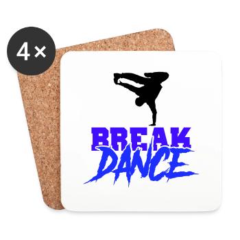 Break Dance - Coasters (set of 4) - white - Front