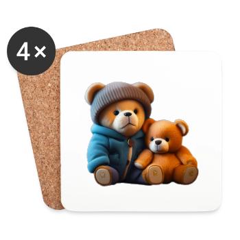 Teddies - Coasters (set of 4) - white - Front