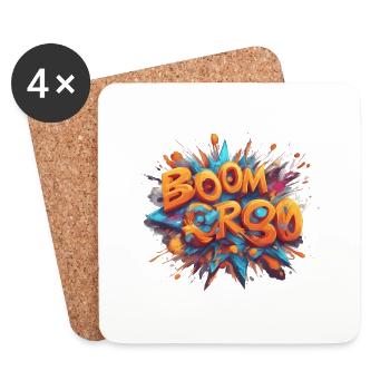 boom - Untersetzer (4er-Set) - Weiß - Vorne