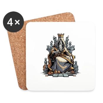 The Eurist King - Coasters (set of 4) - white - Front
