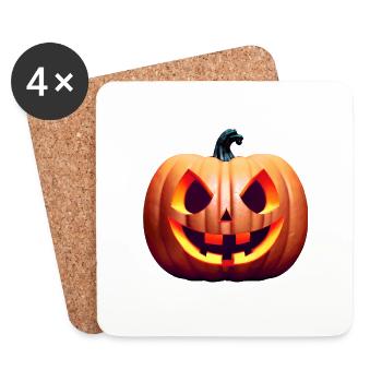 Halloween Pumpkin Gift Pumpkin Pumpkin Costume - Coasters (set of 4) - white - Front