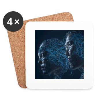 Vision d’avenir 2 - Dessous de verre (lot de 4) - blanc - Devant