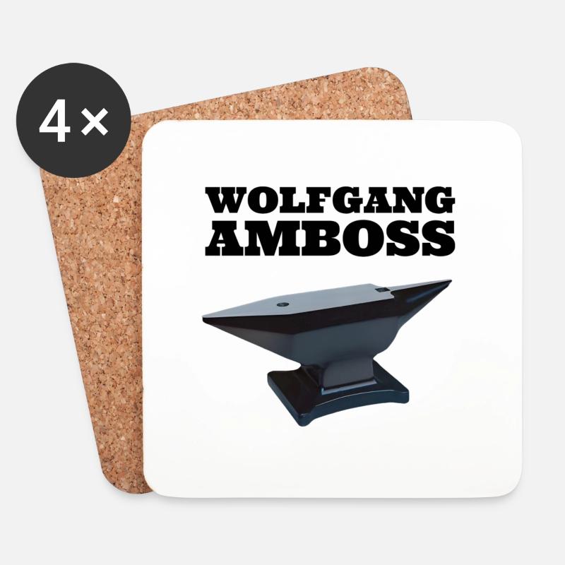 Wolfgang Amboss T shirt - Untersetzer (4er-Set) - Weiß