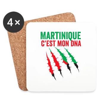Martinique C'est Mon Dna - Dessous de verre (lot de 4) - blanc - Devant