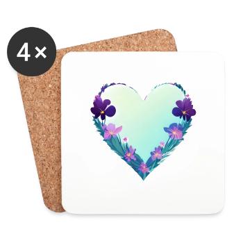 Flower Gift Flowers Garden Home Gardener Gardener Gardener - Coasters (set of 4) - white - Front