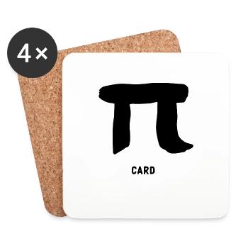 PEECARD - Untersetzer (4er-Set) - Weiß - Vorne