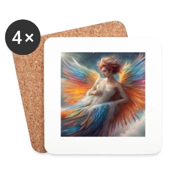 Elfe 2 - Dessous de verre (lot de 4) - blanc - Devant