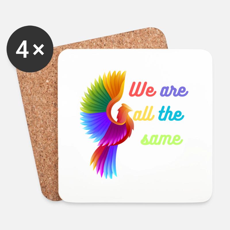 We are all the Same - Untersetzer (4er-Set) - Weiß