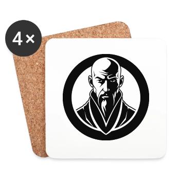 the strict master - Coasters (set of 4) - white - Front