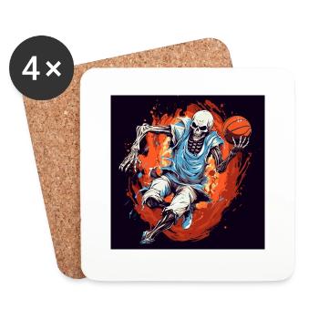 Halloween x Basketball - Coasters (set of 4) - white - Front