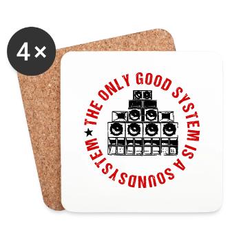 the only good system - Untersetzer (4er-Set) - Weiß - Vorne