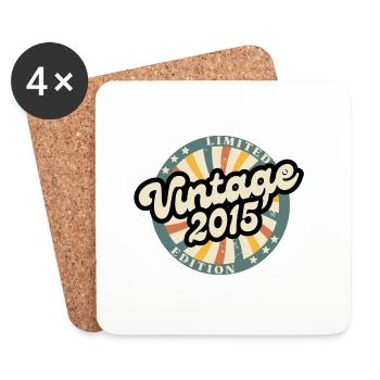 Limited edition vintage 2015 - Dessous de verre (lot de 4) - blanc - Devant