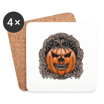 Halloween - Dessous de verre (lot de 4) - blanc - Devant