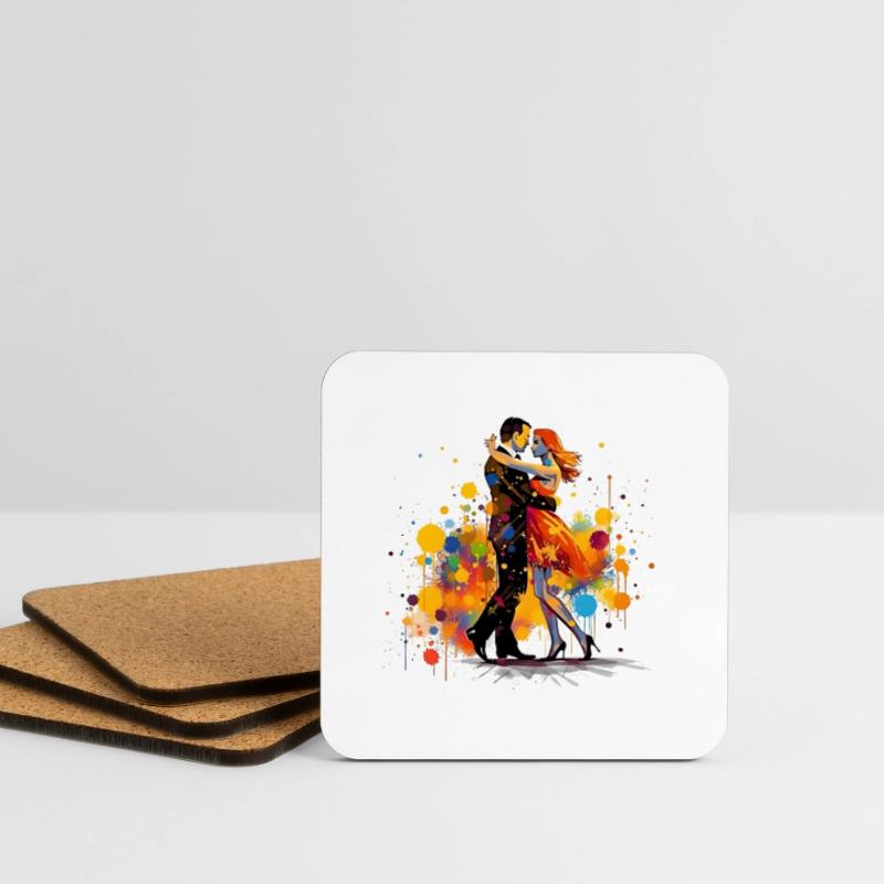 Expressing Yourself Creatively Through Dancing Coasters (set of 4)