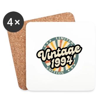 Limited edition vintage 1994 - Dessous de verre (lot de 4) - blanc - Devant