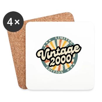 Limited edition vintage 2000 - Dessous de verre (lot de 4) - blanc - Devant