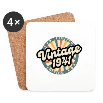 Limited edition vintage 1941 - Dessous de verre (lot de 4) - blanc - Devant