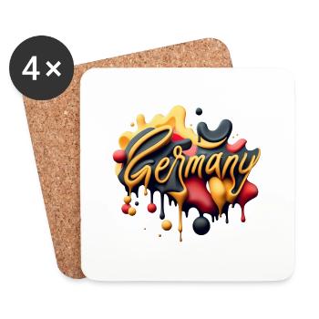 Germany-Style - Untersetzer (4er-Set) - Weiß - Vorne