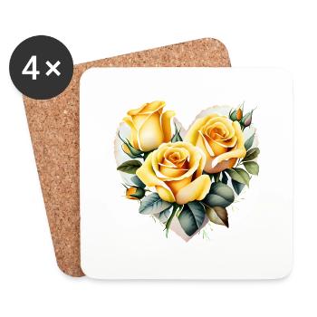 Flower Gift Flowers Garden Home Gardener Gardener Gardener - Coasters (set of 4) - white - Front
