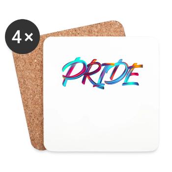 P/Bride to be -Stag Party - Dessous de verre (lot de 4) - blanc - Devant