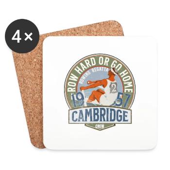 Cambridge rowing regatta - Coasters (set of 4) - white - Front