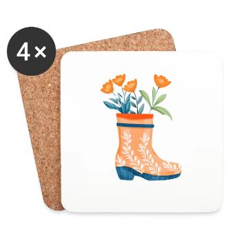 Flower Gift Flowers Garden Home Gardener Gardener Gardener - Coasters (set of 4) - white - Front