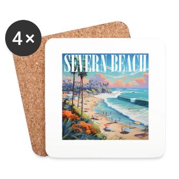 Severn Beach - Coasters (set of 4) - white - Front