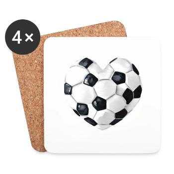 Soccer Player Soccer Team Soccer Design - Coasters (set of 4) - white - Front