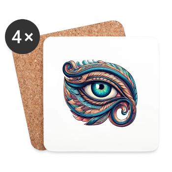 Eye of Breizh - Coasters (set of 4) - white - Front