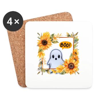 Halloween Custom Shirt, Hoodies, Mugs, Caps, Bags - Coasters (set of 4) - white - Front