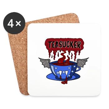 Tee Halloween Blut Vampir - Untersetzer (4er-Set) - Weiß - Vorne