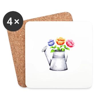 Flower Gardener Home Gardener Gift Flowers Garden - Coasters (set of 4) - white - Front
