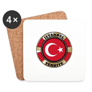 Hotel Türkiye, Istanbul - Hotelangebote und Bewertungen - Untersetzer (4er-Set) - Weiß - Vorne