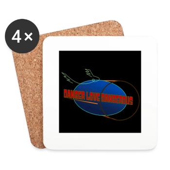 Danger lover - Untersetzer (4er-Set) - Weiß - Vorne