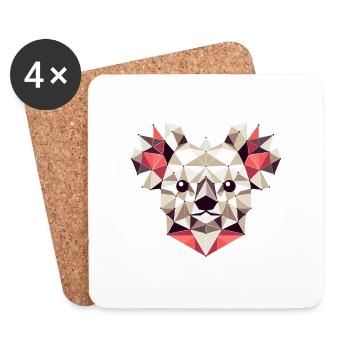 Koala // koala - Untersetzer (4er-Set) - Weiß - Vorne