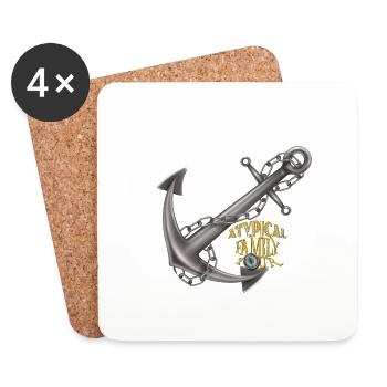 A.F.T Ancre - Dessous de verre (lot de 4) - blanc - Devant