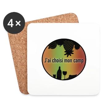 l'apéro avant tout - Dessous de verre (lot de 4) - blanc - Devant