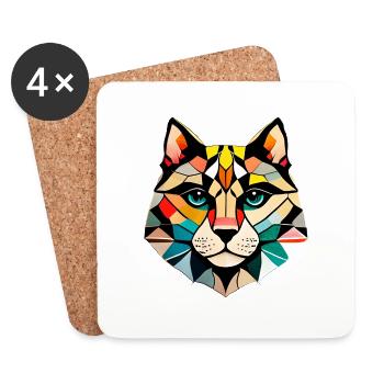 Domestic Cat Cat Owner Cat Siamese Cat Kitten - Coasters (set of 4) - white - Front
