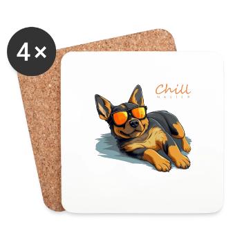 Chill Master - Coasters (set of 4) - white - Front