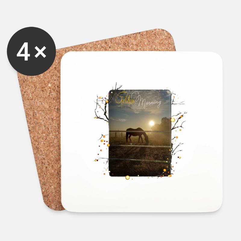 goldenmorning - Untersetzer (4er-Set) - Weiß
