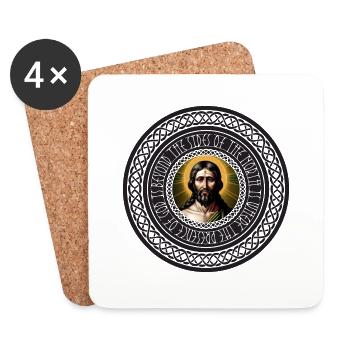 GOD / NORTH - Coasters (set of 4) - white - Front