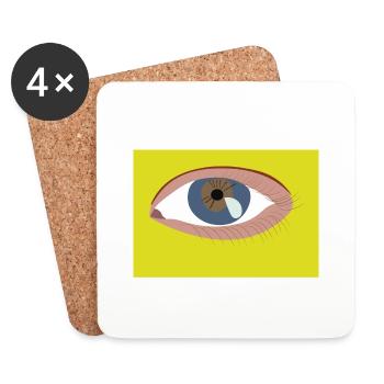 Eye - Coasters (set of 4) - white - Front