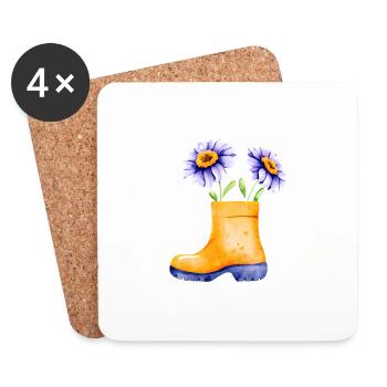 Garden Gift Gardener Orchard Hobby Gardener - Coasters (set of 4) - white - Front