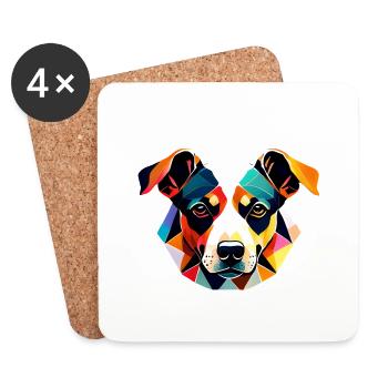 Dog Owner Dogs German Shepherd Dog Dog Owner - Coasters (set of 4) - white - Front