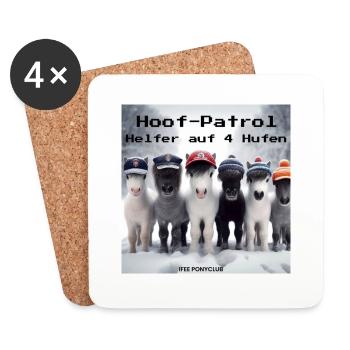 HOOF PATROL - Untersetzer (4er-Set) - Weiß - Vorne