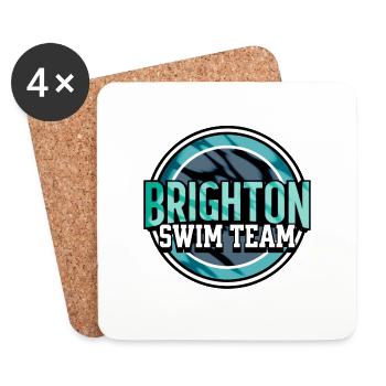Brighton Swim Team - Coasters (set of 4) - white - Front